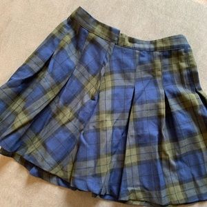Plaid school girl skirt